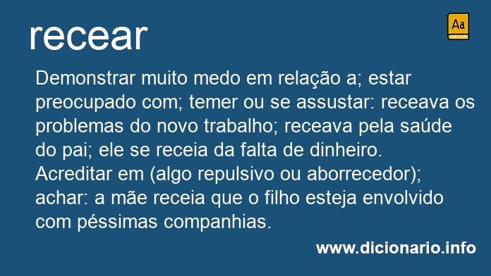 Significado de recears