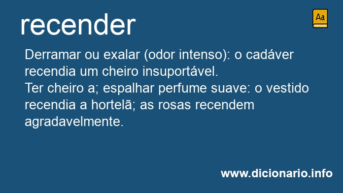 Significado de recender