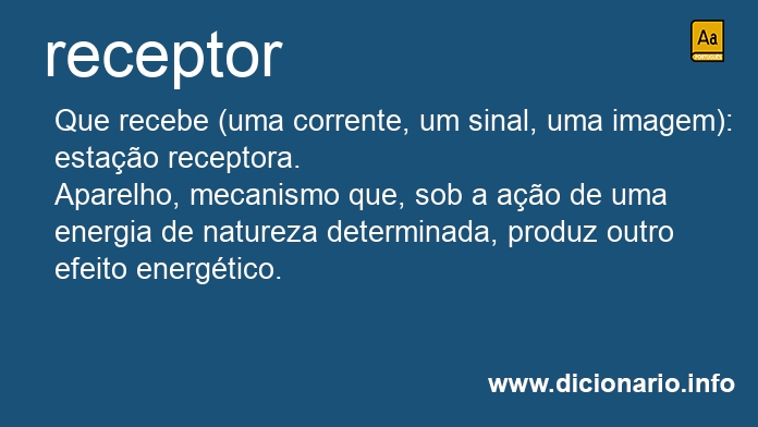 Significado de receptor