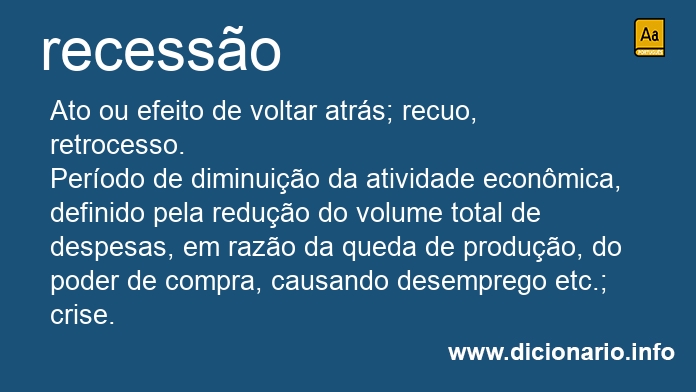 Significado de recesso