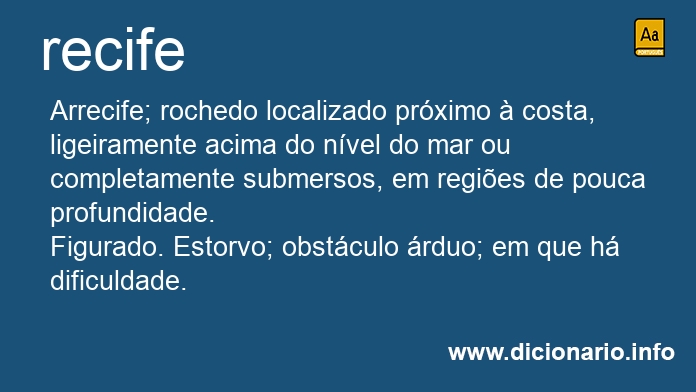 Significado de recife