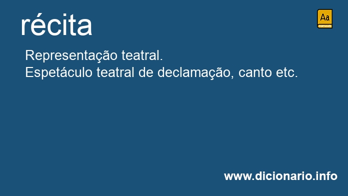 Significado de rcita