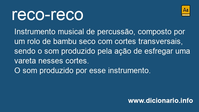 Significado de reco-reco