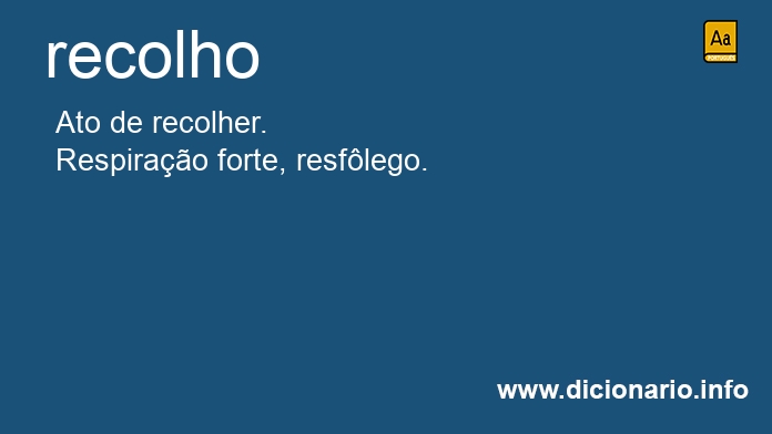 Significado de recolhos