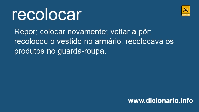 Significado de recolocssemos