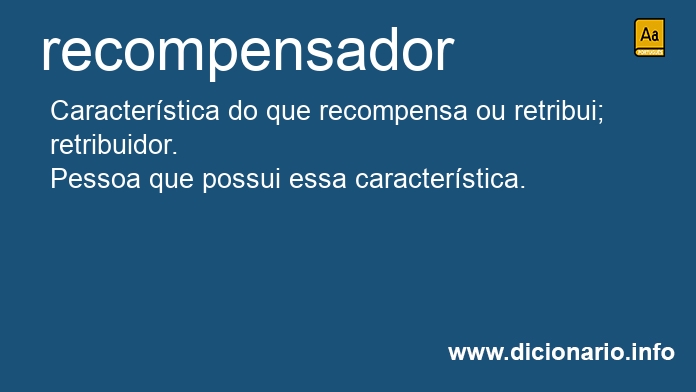 Significado de recompensador