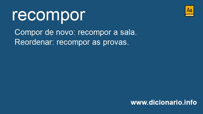 Significado de recomponha