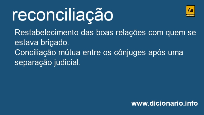 Significado de reconciliao