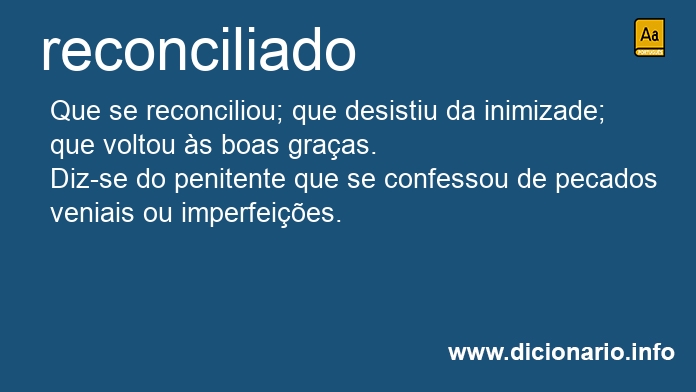 Significado de reconciliada