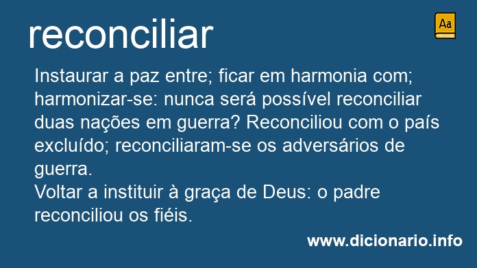 Significado de reconciliar