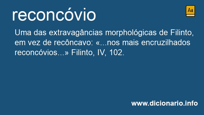 Significado de reconcvio