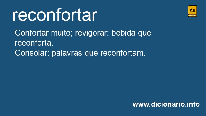 Significado de reconfortariam