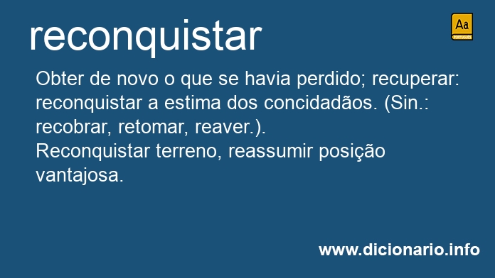 Significado de reconquistas