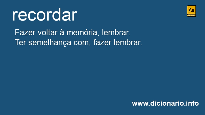 Significado de recordam