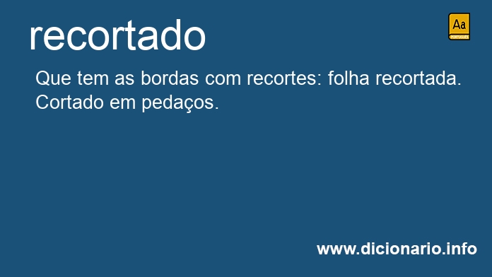 Significado de recortado