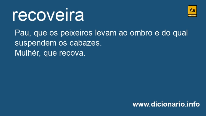 Significado de recoveiras