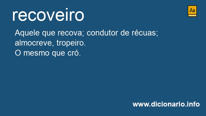 Significado de recoveiros