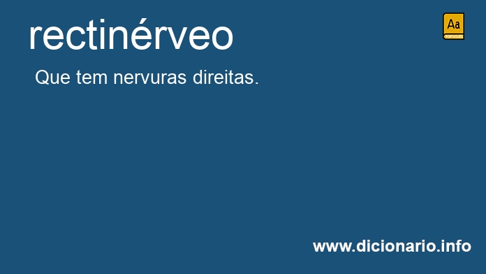 Significado de rectinrveo