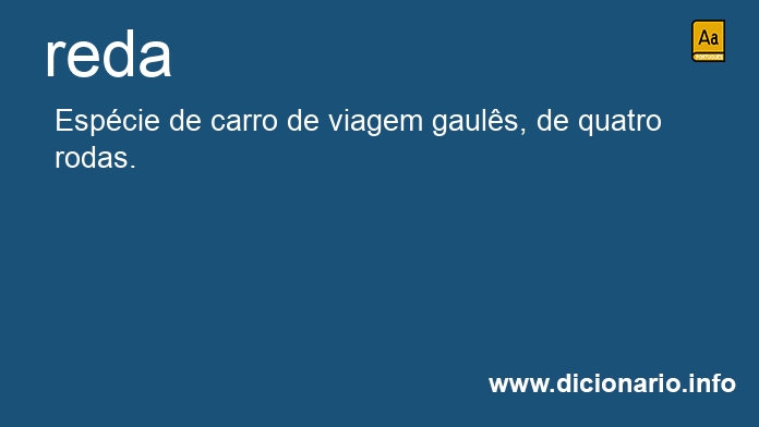 Significado de reda