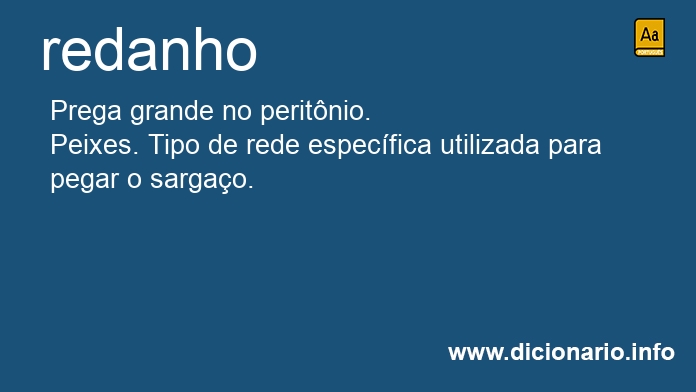 Significado de redanho