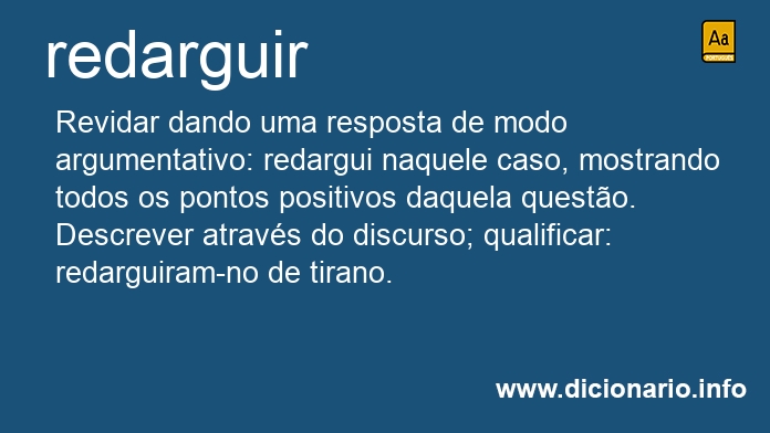 Significado de redarguir