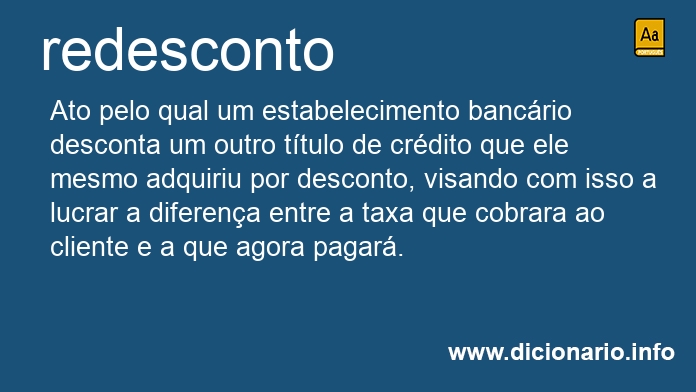 Significado de redesconto