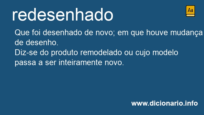 Significado de redesenhado