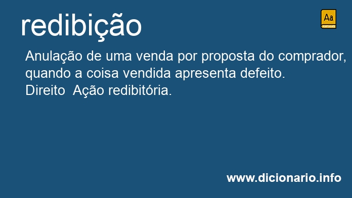 Significado de redibio
