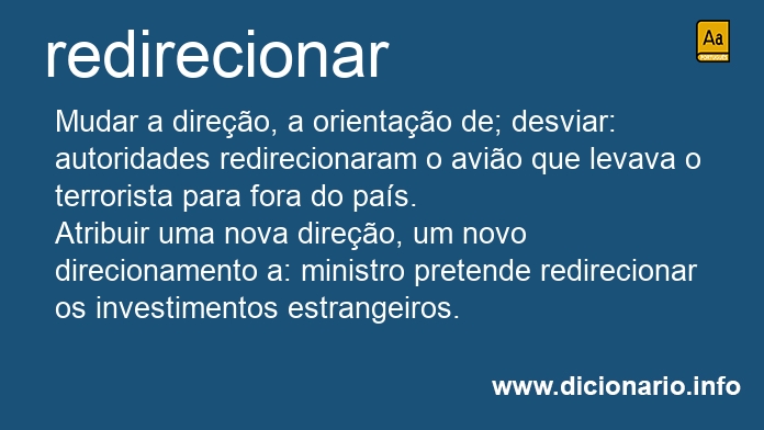 Significado de redirecionavam