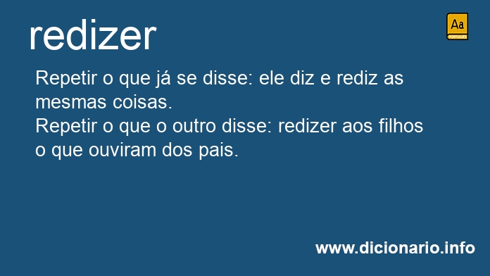 Significado de redizam