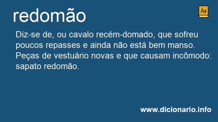 Significado de redomo
