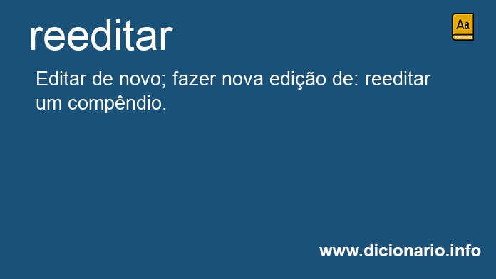 Significado de reeditvamos