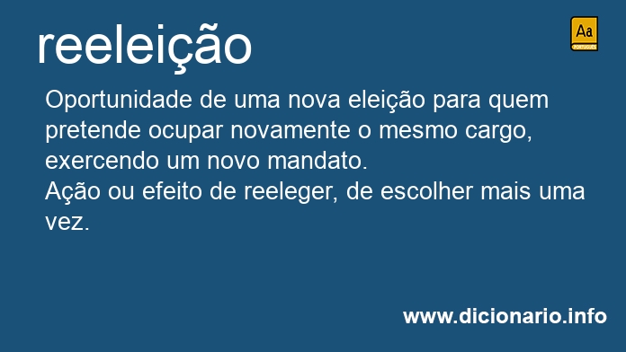 Significado de reeleio