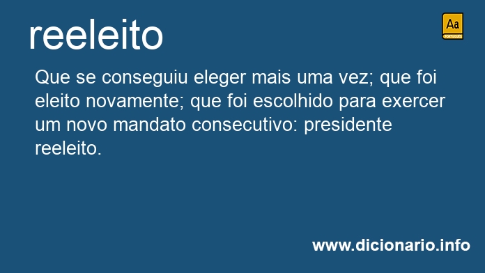 Significado de reeleito