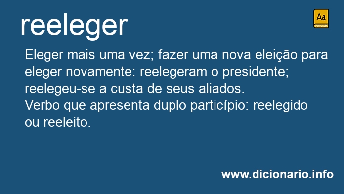 Significado de reelejo