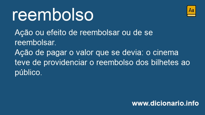 Significado de reembolso