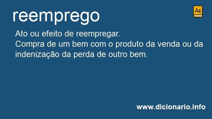 Significado de reemprego