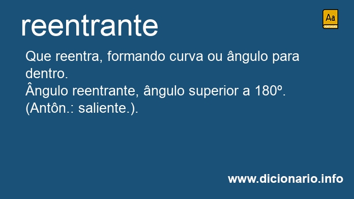 Significado de reentrantes