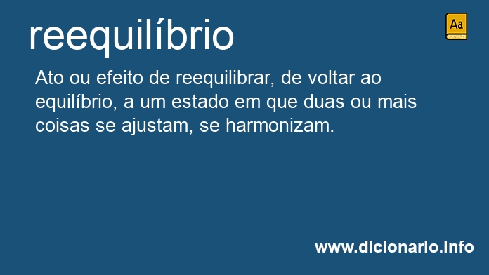 Significado de reequilbrio