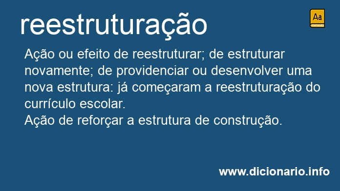 Significado de reestruturao