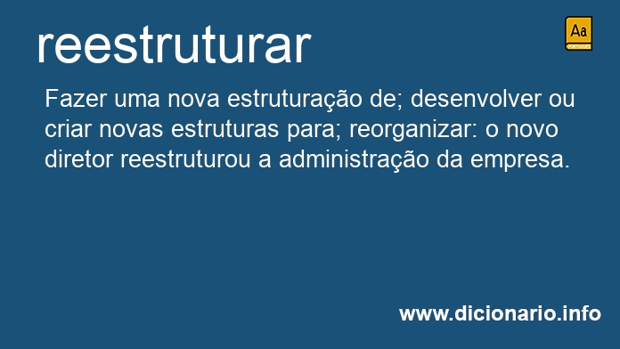 Significado de reestruturai