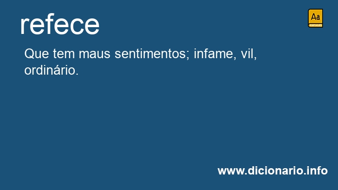 Significado de refece