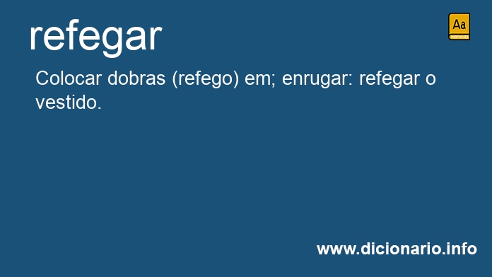 Significado de refegar