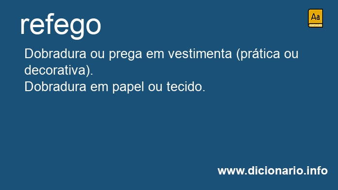 Significado de refego