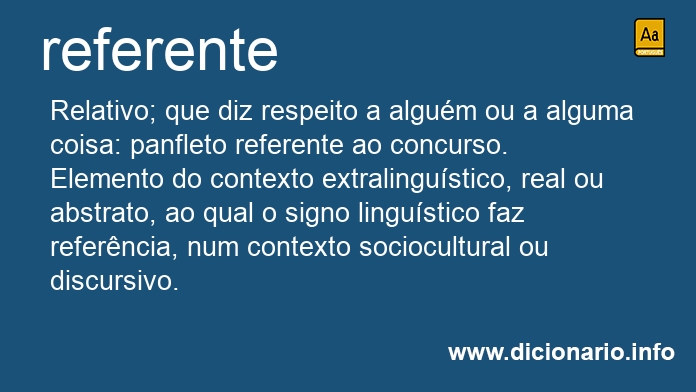 Significado de referente