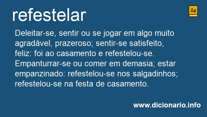 Significado de refestelar