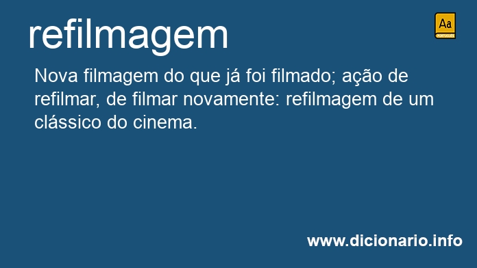 Significado de refilmagens