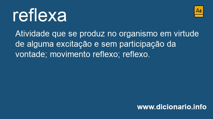 Significado de reflexa