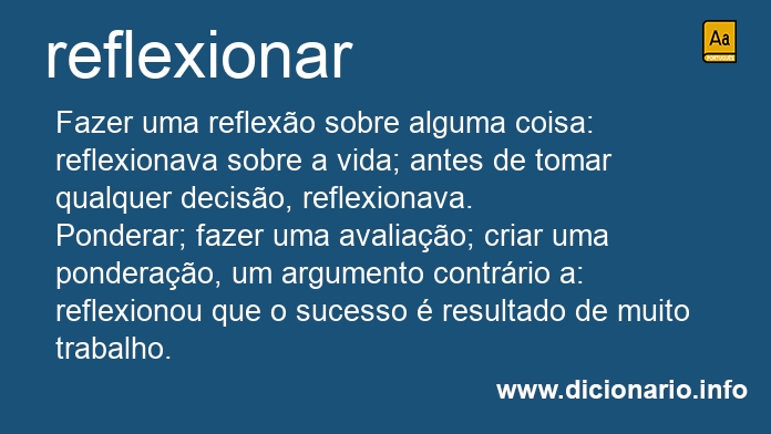 Significado de reflexionam