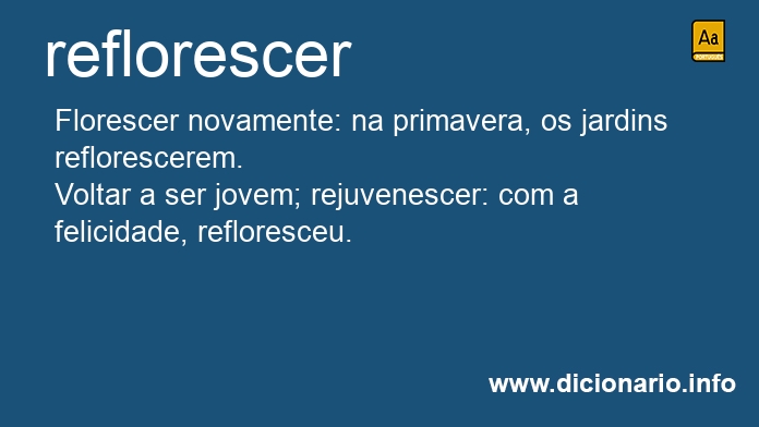 Significado de reflorescei